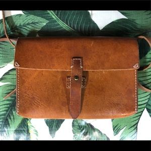 Madewell Tan Leather Crossbody Shoulder Bag